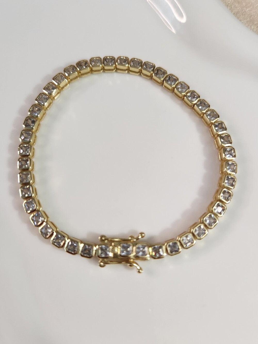 14k Gold Plated Tennis Bracelet